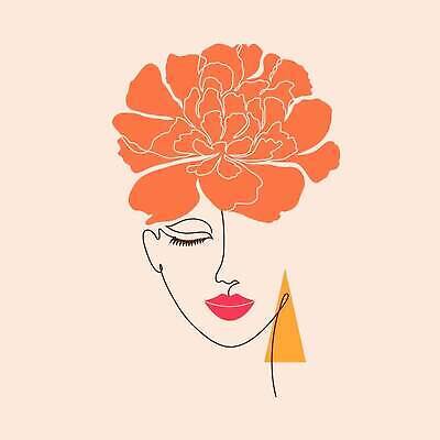 EPS 해외이미지 모델 1 디자인 여자 꽃 포스터 얼굴 선 백그라운드 컨셉 꽃무늬 패턴 일러스트 자연 추상 미술 사람 성인 뷰티 머리 유행 인쇄 스케치 심볼 입술 사인 그림 기하학 엘리먼트 작약 스타일 벡터 반복 미니멀리스트 해외202309 해외일러스트 식물 무늬 문화예술 신체부위 생태계 파일형식