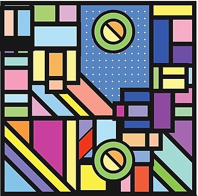 EPS 해외이미지 백그라운드 패턴 일러스트 추상 사람없음 컬러풀 사각형 물방울무늬 원형 기하학 멤피스디자인 해외202309 해외일러스트 도형 디자인 컬러 무늬 파일형식 벡터