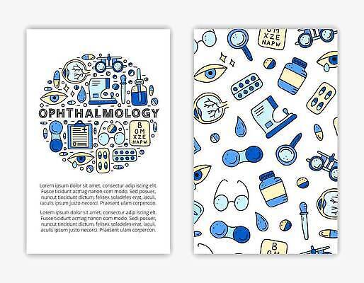 EPS 해외이미지 디자인 배너 포스터 안경 컬러 백그라운드 일러스트 병원 그래픽 치료 알약 약 장비 기구 신용카드 낙서 질병 시력 비전 손그림 안과 시력검사 피펫 레터링 광학 검안사 벡터 해외202309 해외일러스트 직업 잡화 의학 실험기구 금융 검사_조사 파일형식 안경사
