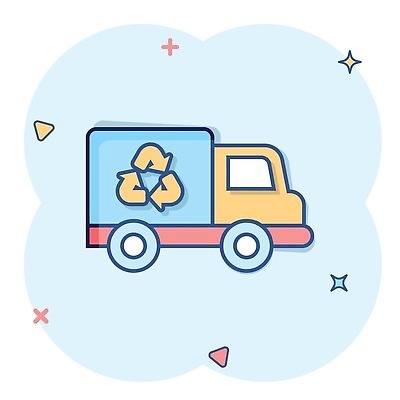 EPS 해외이미지 선 일러스트 자동차 노동자 픽토그램 환경 기계 재활용 떨어짐 쓰레기 폐기물 만화 거절 버리기 심볼 코믹 짐차 청소부 낭비 공예가 생태학 처리 벡터 해외202309 해외일러스트 직업 교육 육상교통 컨셉 모션 친환경 파일형식 교통수단 교통