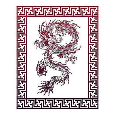 EPS 해외이미지 전통 일러스트 사람없음 전통문양 용 테두리 그림 그라데이션 해외202309 해외일러스트 문양 파일형식 벡터