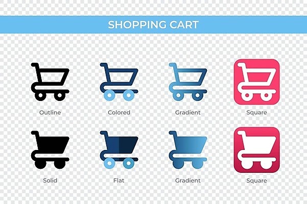 JPG 해외이미지 선 일러스트 타이포그라피 사람없음 쇼핑카 격자 그라데이션 해외202309 해외일러스트 문자 무늬 쇼핑 카트 파일형식