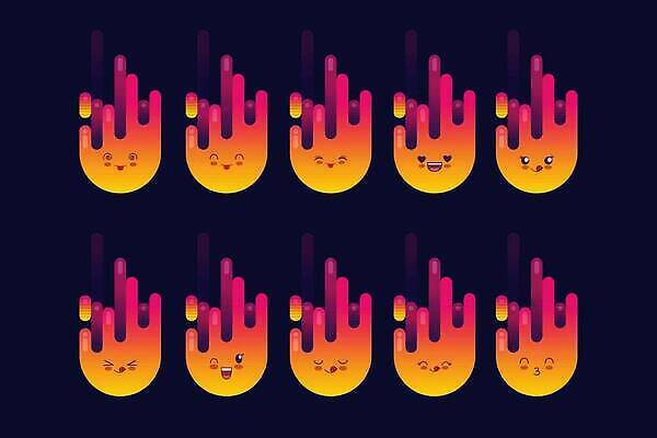 EPS 해외이미지 캐릭터 디자인 행복 감정 얼굴 일러스트 키스 뼈 골격 사랑 미소 웃음 사람 세트 노란색 기쁨 분노 표현 메시지 달콤 울음 만화 혀 심볼 코믹 이모티콘 고립 소셜 소셜네트워크 소셜미디어 숙취 해골모형 해외202309 해외일러스트 일러캐릭터 컬러 표정 신체부위 모형 입 맛 애정표현 파일형식 벡터 컨셉
