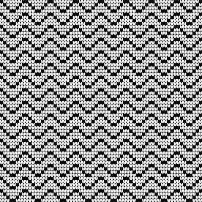 EPS 해외이미지 디자인 패턴 일러스트 사람없음 흰색 뜨개질 지그재그 해외202309 해외일러스트 컬러 무늬 취미 파일형식 벡터