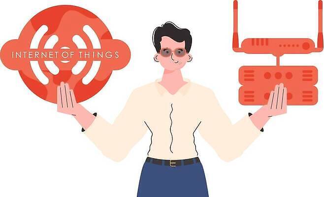 EPS 해외이미지 남자 일러스트 한명 들기 상반신 성인 선글라스 와이파이 사물인터넷 성인남자한명만 해외202309 해외일러스트 1 안경 모션 정보기술 사람 무선인터넷 남자한명만 성인남자만 파일형식 벡터