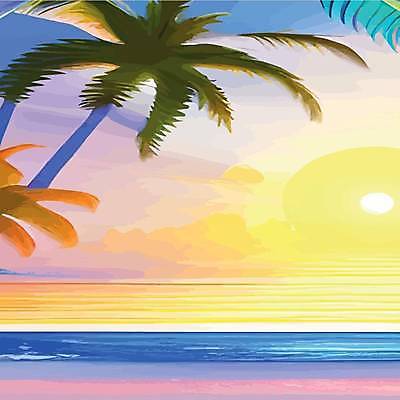 EPS 해외이미지 템플릿 실루엣 바다 패턴 일러스트 하늘 경사 사람없음 야외 야자수 태양 반사 유행 노을 활발 하와이 네온 우표 수평선 해외202309 해외일러스트 자연요소 나무 컨셉 무늬 촬영기법 미국 파일형식 벡터