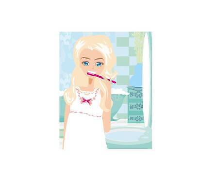 EPS 해외이미지 드레스 여자 일러스트 주택 실내 건강 사람 내부 금발 뷰티 목욕 화장품 거울 잠옷 욕실 신선 붓 치아 칫솔 만화 그림 치약 돌봄 위생관리 벡터 해외202309 해외일러스트 헤어스타일 옷 모션 관리 건물 위생용품 청결 소화기관 파일형식