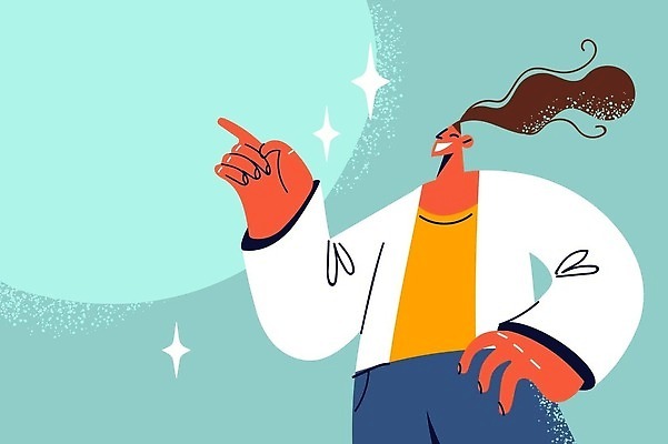 EPS 해외이미지 직업 손 여자 행복 일러스트 통신 미소 사람 세일 우주 공백 거품 표현 최고 자신감 상품 고객 심볼 사인 만족 쇼 추천 포인트 승진 시범 조언 벡터 카피스페이스 비어있는 해외202309 해외일러스트 감정 표정 신체부위 금융 파일형식