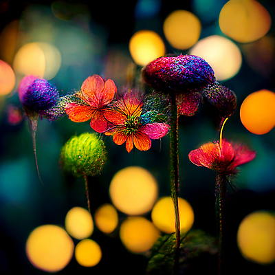 JPG 해외이미지 꽃 백그라운드 일러스트 추상 미술 사람없음 컬러풀 그림 보케 해외202309 해외일러스트 식물 컬러 무늬 문화예술 파일형식