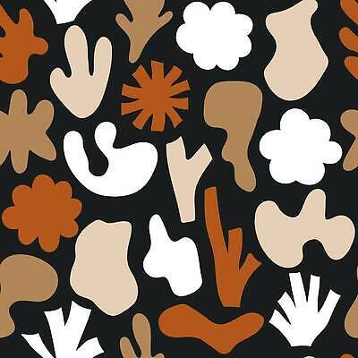 EPS 해외이미지 모양 컬러 백그라운드 패턴 오렌지 일러스트 추상 컬러풀 갈색 유행 직물 혼합 인쇄 그림 유기농 서식 심플 기하학 스칸디나비아 스타일 벡터 반복 미니멀리스트 미니멀 해외202309 해외일러스트 웰빙 무늬 과일 파일형식