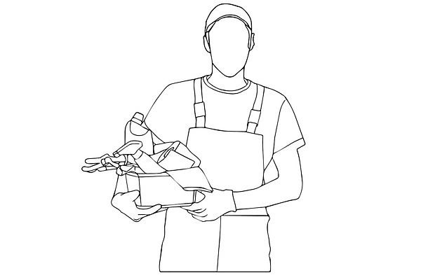 EPS 해외이미지 직업 모자 손 디자인 남자 종이 선 음식 백그라운드 컨셉 유니폼 일러스트 비즈니스 노동자 주택 사람 소년 그래픽 쇼핑 상자 흰색 표현 업무 배달원 만화 스케치 심볼 서비스 사인 윤곽 패키지 질서 고립 얇은 캡모자 벡터 해외202309 해외일러스트 모자_잡화 잡화 옷 어린이 컬러 미술 건물 신체부위 예절 작업 파일형식