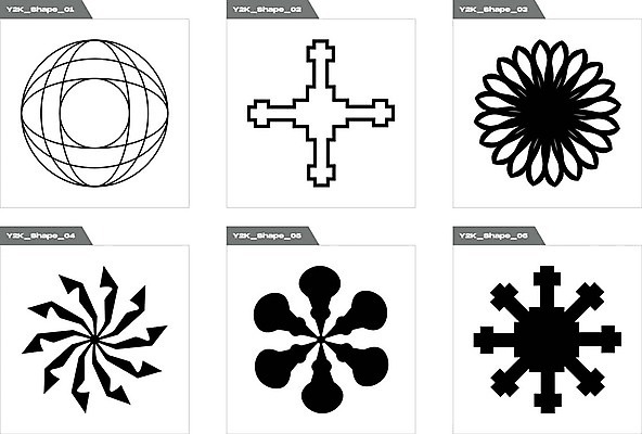 EPS 해외이미지 디자인 꽃 일러스트 추상 나선형 사람없음 그래픽 세트 검은색 원형 라인아트 기하학 해외202309 해외일러스트 도형 식물 선 컬러 무늬 파일형식 벡터