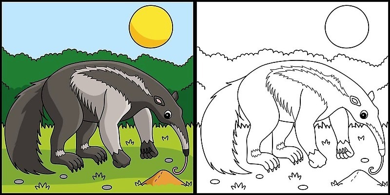 EPS 해외이미지 클립아트 동물 디자인 실루엣 야생동물 어린이 선 컬러 백그라운드 일러스트 포유류 자연 미술 그래픽 컬러풀 낙서 열대우림 만화 그림 꼬리 윤곽 손그림 페이지 거인 걸음마 색칠공부 벡터 해외202309 해외일러스트 모션 문화예술 촬영기법 사람 학습 색칠 숲 생태계 파일형식