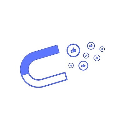 EPS 해외이미지 디자인 캠페인 컨셉 일러스트 비즈니스 안내 디지털 팬 플랫 고객 심볼 약혼 획득 온라인 중독 자석 마케팅 소셜 인기 벡터 해외202309 해외일러스트 결혼 약속 파일형식