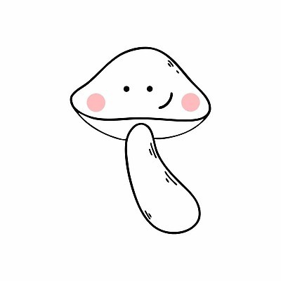 EPS 해외이미지 식물 디자인 감정 얼굴 선 스티커 일러스트 미소 그래픽 장식 버섯 가을 낙서 스케치 심볼 사인 엽서 윤곽 손그림 엘리먼트 벡터 해외202309 해외일러스트 계절 표정 미술 신체부위 편지 파일형식