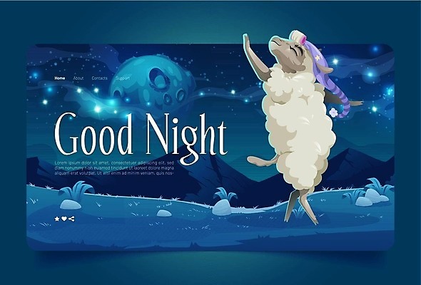 EPS 해외이미지 별 동물캐릭터 일러스트 밤하늘 사람없음 파란색 반짝임 춤 양 만화 해외202309 해외일러스트 일러캐릭터 자연요소 동물 캐릭터 컬러 포유류 모션 하늘 문화예술 야간 파일형식 벡터