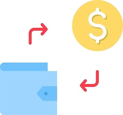 EPS 해외이미지 디자인 선 컨셉 돈 일러스트 비즈니스 금융 달러 심볼 윤곽 고립 환불 해외202309 해외일러스트 경제 재산 파일형식 벡터