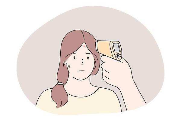 EPS 해외이미지 손 여자 신체 일러스트 거리 건강 병원 사람 독서 약 디지털 장비 시험 총 환자 공구 뜨거움 바이러스 질병 온도계 측정 확인 전자 온도 돌봄 섭씨 센서 스캐너 이마 적외선 벡터 코로나바이러스 해외202309 해외일러스트 교육 무기 의학 모션 신체부위 도구 파일형식