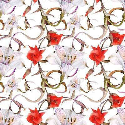 EPS 해외이미지 식물 꽃 백그라운드 꽃무늬 오렌지 일러스트 자연 벽지 수채화 미술 수확 흰색 직물 우아함 백합 포장지 타이틀 반복 해외202309 해외일러스트 컬러 컨셉 무늬 농업 과일 포장 문화예술 생태계 파일형식 벡터