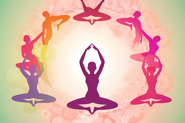 포토 JPG 해외이미지 나무 실루엣 포즈 일러스트 요가 건강 사람없음 운동 활발 영혼 연습 명상 힌두교 아사나자세 해외202309 해외일러스트 식물 웰빙 종교 컨셉 촬영기법 요가자세 파일형식