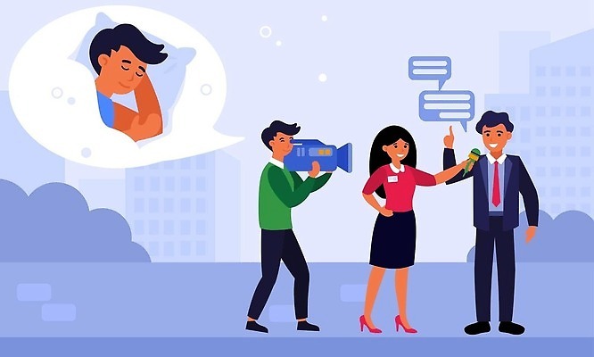 EPS 해외이미지 여자 남자 말풍선 일러스트 들기 여러명 성인 눕기 카메라 잠 비즈니스맨 카메라맨 마이크 언론 리포터 취재 성인만 해외202309 해외일러스트 직업 음향기기 다수 비즈니스 모션 사람 전자제품 직장인 사진사 파일형식 벡터