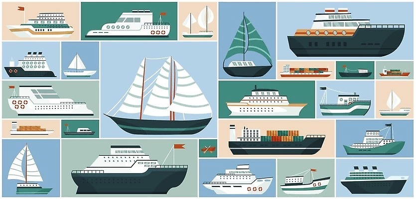 EPS 해외이미지 디자인 바다 여행 백그라운드 컨셉 요트 일러스트 비즈니스 낚시 추상 항해 그래픽 물 세트 화물 보트 플랫 크루즈 컨테이너 만화 수집 창고 서비스 속도 함선 정사각형 모음 닻 기하학 고립 분배 유조선 벡터 해외202309 해외일러스트 자연요소 도형 산업 무늬 배_교통 레저 운송업 파일형식