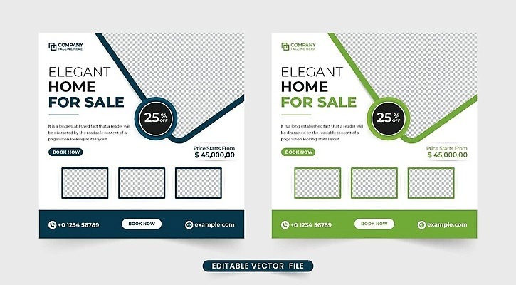 EPS 해외이미지 템플릿 디자인 배너 리플렛 일러스트 비즈니스 부동산 아파트 재산 레이아웃 승진 마케팅 소셜미디어 벡터 미니멀리스트 미니멀 해외202309 해외일러스트 주택 금융 파일형식