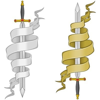 EPS 해외이미지 전통 디자인 유럽 리본 문화 무기 일러스트 미술 그래픽 장식 금속 군인 직물 칼날 중세 역사 클래식 칼 가장자리 공격 철 문신 심볼 싸움 전쟁 예술가 펜싱 르네상스 양피지 옛날 벡터 해외202309 해외일러스트 직업 나라 스포츠 컨셉 모션 재질 문화예술 둘레 국군 파일형식