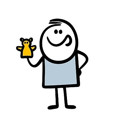 EPS 해외이미지 인물캐릭터 허리손 일러스트 한명 사람 낙서 심플 손인형 인형극 해외202309 해외일러스트 일러캐릭터 캐릭터 1 인형 포즈 연극 파일형식 벡터