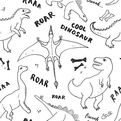 EPS 해외이미지 백그라운드 패턴 일러스트 사람없음 공룡 해외202309 해외일러스트 무늬 파충류 파일형식 벡터