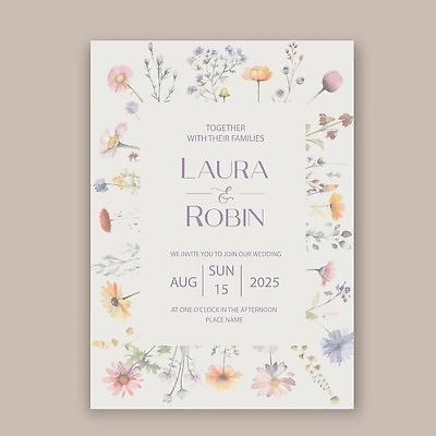 EPS 해외이미지 꽃 결혼 일러스트 프레임 사람없음 축하 분위기 감성 카피스페이스 해외202309 해외일러스트 식물 컨셉 이벤트 공백 파일형식 벡터