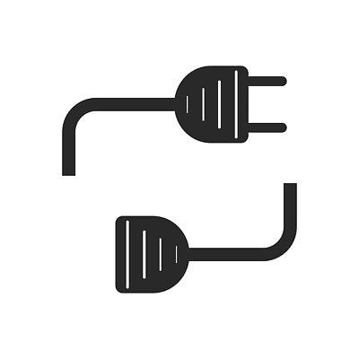 EPS 해외이미지 디자인 컨셉 일러스트 추상 검은색 웹 힘 장비 에너지 플랫 콘센트 플러그 코드 연결 심볼 오브젝트 사인 철사 고립 엘리먼트 벡터 해외202309 해외일러스트 컬러 무늬 인터넷 파일형식