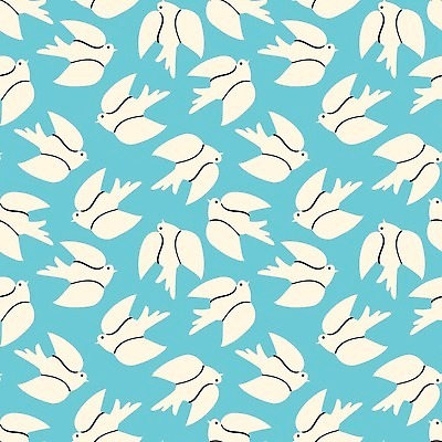 EPS 해외이미지 하늘색 백그라운드 패턴 일러스트 조류 사람없음 귀여움 새모양 해외202309 해외일러스트 모양 동물 컨셉 무늬 파란색 파일형식 벡터