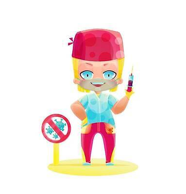 EPS 해외이미지 남자 행복 어린이 컬러 컨셉 일러스트 건강 병원 주사기 가면 미소 안전 경사 소년 장난감 뷰티 약 간호사 의사 바이러스 보호 만화 스케치 예방 코믹 돌봄 마스코트 백신 소아과의사 예방접종 전염병 아바타 해외202309 해외일러스트 감정 의학 의료기기 모션 표정 미술 사람 의료진 질병 접종 파일형식 벡터