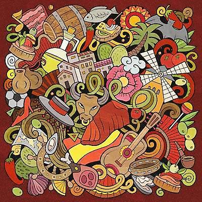 EPS 해외이미지 백그라운드 패턴 일러스트 추상 사람없음 컬러풀 낙서 해외202309 해외일러스트 컬러 무늬 파일형식 벡터