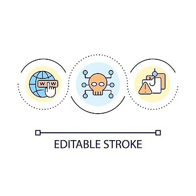 EPS 해외이미지 편집 선 컬러 컨셉 인터넷 일러스트 추상 미술 안전 그래픽 가로 픽토그램 디지털 웹 인포그래픽 원형 속임수 플랫 위험 공격 자르기 위협 심볼 그림 보안 윤곽 온라인 공학 해커 복잡 소셜 악성코드 얇은 타격 벡터 해외202309 해외일러스트 도형 교육 무늬 모션 문화예술 범죄 파일형식