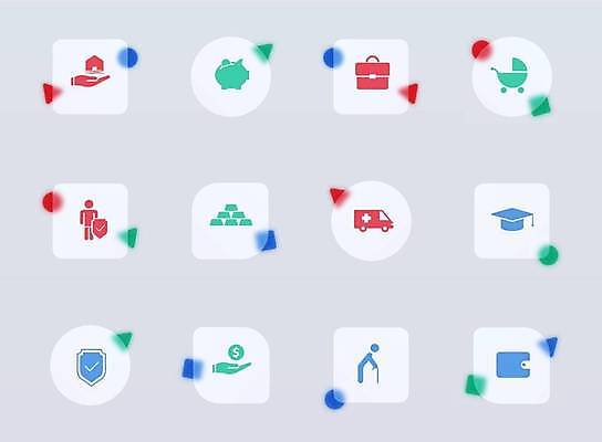 EPS 해외이미지 도형 돈 서류가방 일러스트 비즈니스 학사모 지팡이 주택 사람모양 사람없음 사각형 돼지저금통 원형 투명 지갑 보호 구급차 손모양 유모차 방패 금괴 보험 글래스모피즘 해외202309 해외일러스트 모양 모자_잡화 디자인 컨셉 가방 졸업 자동차 건물 아기용품 저금통 재산 황금 파일형식 벡터 손_신체부위