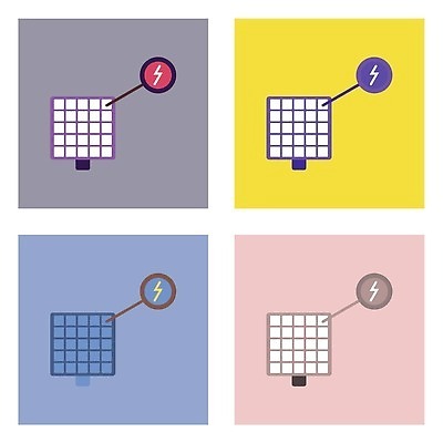 EPS 해외이미지 디자인 일러스트 자연 경제 햇빛 태양 환경 힘 장비 에너지 판넬 뜨거움 플랫 수집 심볼 에코 시스템 세대 베터리 요금 전압 해외202309 해외일러스트 자연요소 빛 생태계 파일형식 벡터