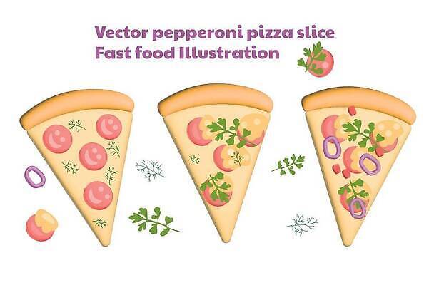 EPS 해외이미지 조각 백그라운드 일러스트 피자 패스트푸드 빨간색 컬러풀 노란색 식사 저녁식사 이탈리아 흰색 맛 정상 만화 먹기 심볼 사인 토막 점심식사 고립 살라미 엘리먼트 페퍼로니 벡터 맛있는 해외202309 해외일러스트 유럽 컬러 컨셉 모션 서양음식 소시지 인스턴트 파일형식