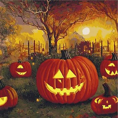 EPS 해외이미지 나무 일러스트 호박 사람없음 할로윈 보름달 야간 잭오랜턴 해외202309 해외일러스트 자연요소 식물 채소 달 파일형식 벡터