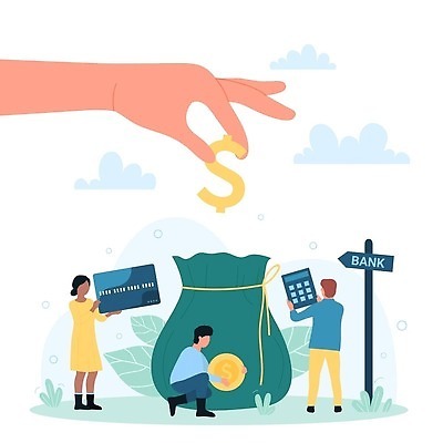 EPS 해외이미지 무료이미지 손 여자 남자 돈 가방 일러스트 비즈니스 들기 금융 달러 동전 계산기 신용카드 돈자루 플랫 수입 자금 성인만 해외202309 해외일러스트 잡화 모션 문구용품 사람 신체부위 경제 장비 재산 파일형식 벡터 무료콘텐츠