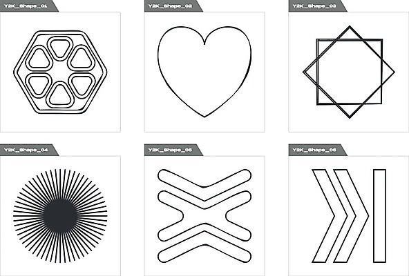 EPS 해외이미지 디자인 화살표 일러스트 추상 사람없음 그래픽 세트 검은색 하트 원형 라인아트 기하학 썬버스트 해외202309 해외일러스트 모양 도형 선 컬러 무늬 파일형식 벡터