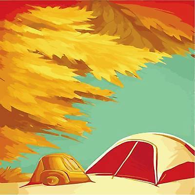 EPS 해외이미지 나무 템플릿 여행 일러스트 텐트 사람없음 캠핑 캠핑장 해외202309 해외일러스트 식물 레저 캠핑도구 파일형식 벡터