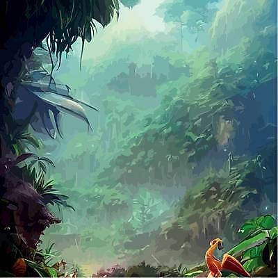 EPS 해외이미지 백그라운드 잎 일러스트 자연 사람없음 초록색 열대우림 해외202309 해외일러스트 식물 컬러 숲 생태계 파일형식 벡터