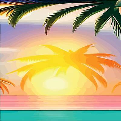 EPS 해외이미지 실루엣 바다 일러스트 하늘 사람없음 야자수 태양 노을 수평선 해외202309 해외일러스트 자연요소 나무 촬영기법 파일형식 벡터
