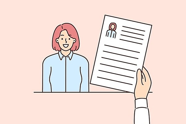 EPS 해외이미지 손 여자 일러스트 한명 상반신 성인 이력서 성인여자한명만 해외일러스트 1 사람 신체부위 여자한명만 성인여자만 파일형식 벡터