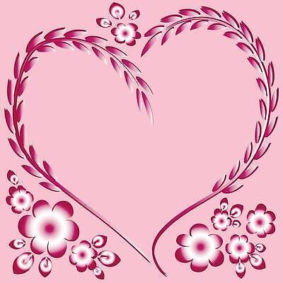 EPS 해외이미지 디자인 꽃 분홍색 백그라운드 일러스트 프레임 사랑 사람없음 하트 해외202309 해외일러스트 모양 식물 감정 컬러 파일형식 벡터