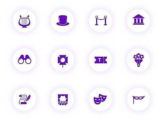 EPS 해외이미지 모자 여자 문화 컬러 꽃다발 일러스트 그림자 가면 미술 이벤트 건물 빛 픽토그램 보라색 웹 공연 쌍안경 무대 춤 커튼 원형 홀 티켓 박수 극장 심볼 깃털 사인 드라마 스포트라이트 영사기 UI 고립 대본 비극 실린더 실행 벡터 해외202309 해외일러스트 도형 건축물 잡화 꽃 인터넷 문화예술 사람 손짓 망원경 공간 파일형식