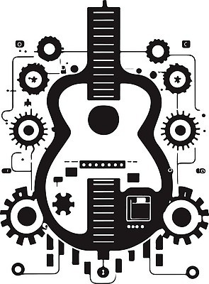 EPS 해외이미지 템플릿 음악 과학 일러스트 놀이 추상 미래 기술 그래픽 라벨 디지털 자료 소리 콘서트 기구 기타 앨범 심볼 사인 클럽 서식 전자 기타리스트 고립 엘리먼트 가상 벡터 해외202309 해외일러스트 컨셉 무늬 현악기 문화예술 프레임 공연 연주자 파일형식
