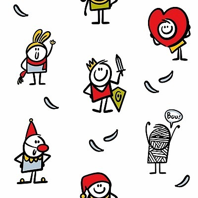 EPS 해외이미지 인물캐릭터 허리손 백그라운드 말풍선 패턴 일러스트 부활절 들기 사람 여러명 손들기 당근 만세 하트 칼 낙서 빨간코 깃털 토끼머리띠 심플 미라 코스프레 해외202309 해외일러스트 일러캐릭터 모양 캐릭터 기념일 포즈 다수 무늬 모션 뿌리채소 머리띠 파일형식 벡터